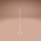 Gebogen Garde RVS - 18cm